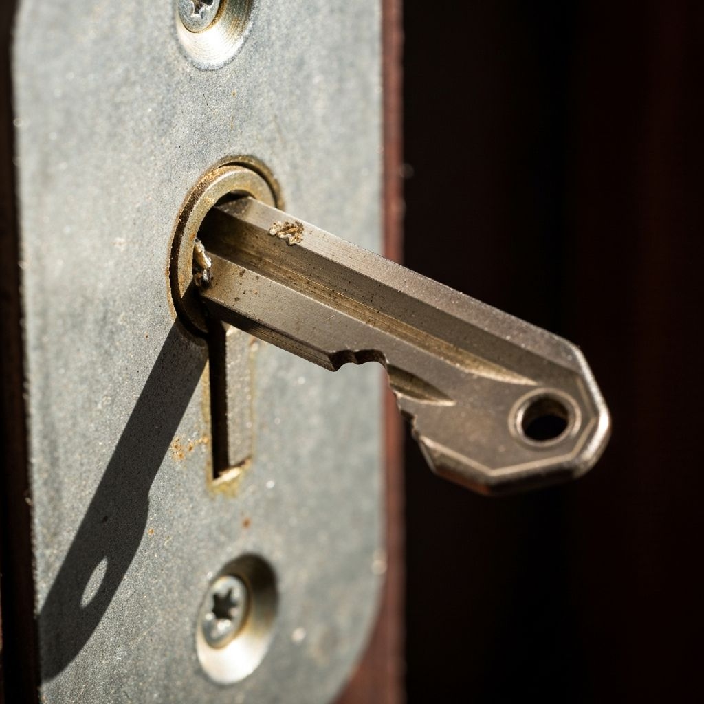 Сломался ключ в замке: что делать